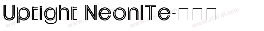 Uptight NeonlTe字体转换
